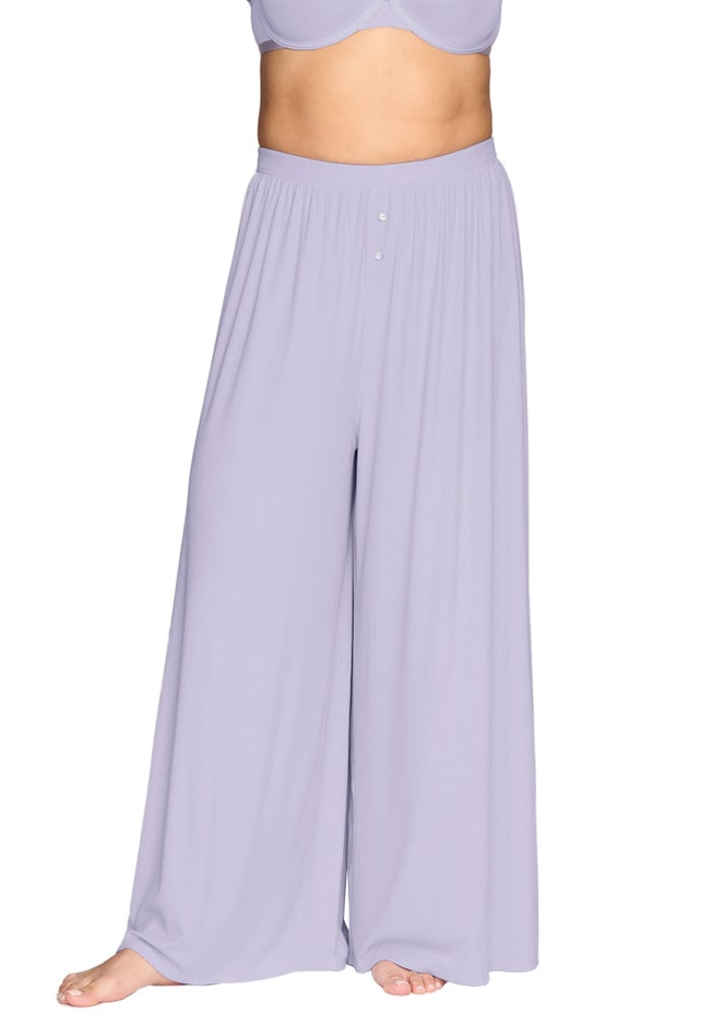 The Lounge Pant - Modal Silk Rib image number 1