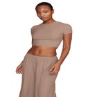 The Baby Tee - Modal Silk Rib image number null