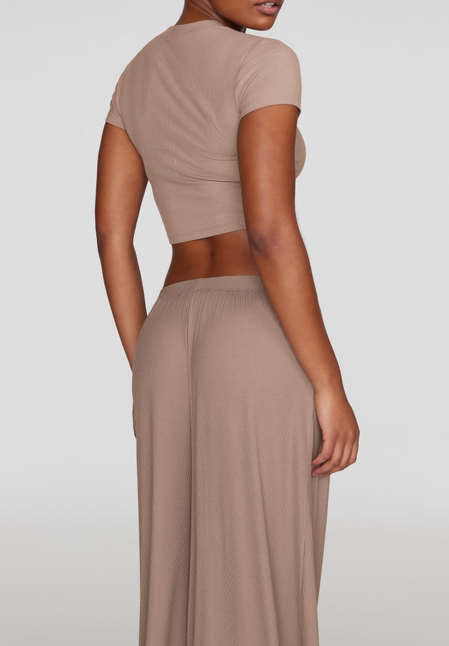 The Baby Tee - Modal Silk Rib image number 3