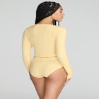 The Cropped Cardigan - Modal Silk Rib image number null