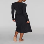 The Long Button Cardigan - Modal Silk Rib image number null