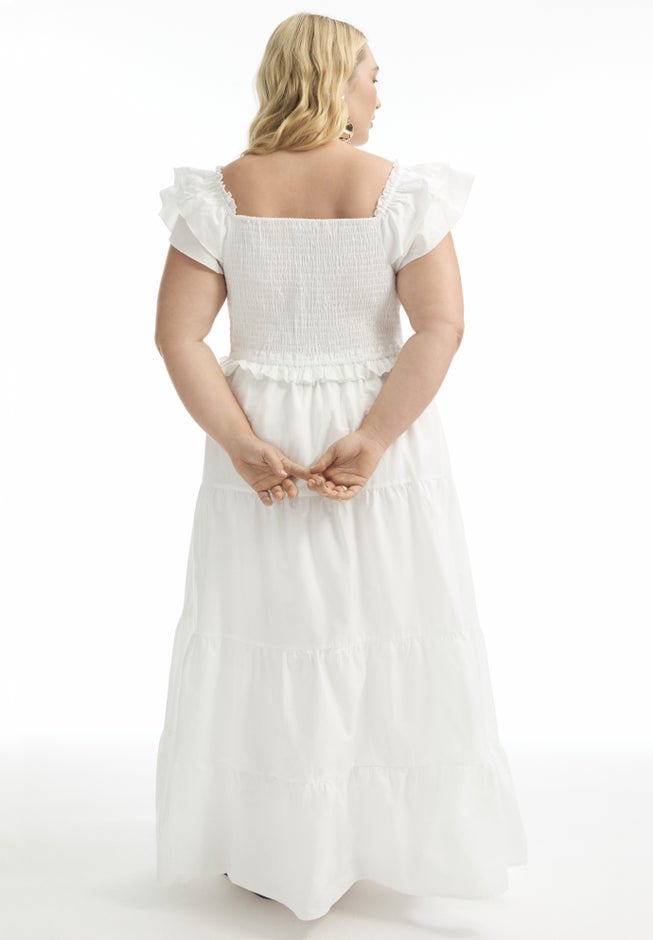 Smocked Tiered Maxi Dress image number 2