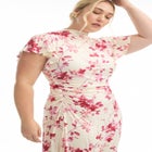 Gathered Front Midi Dress image number null