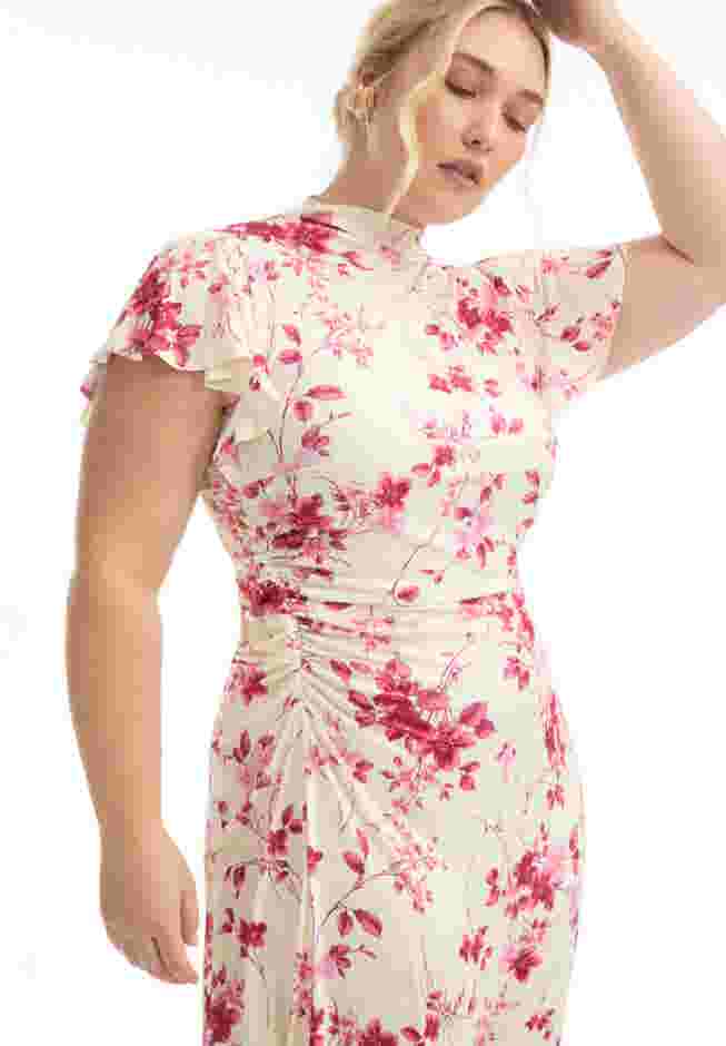 Gathered Front Midi Dress image number 2