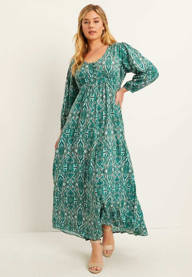 Puff-Sleeve Shirtdress image number 4