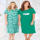 2-Pack Long Sleepshirts image number null