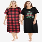 2-Pack Long Sleepshirts image number null