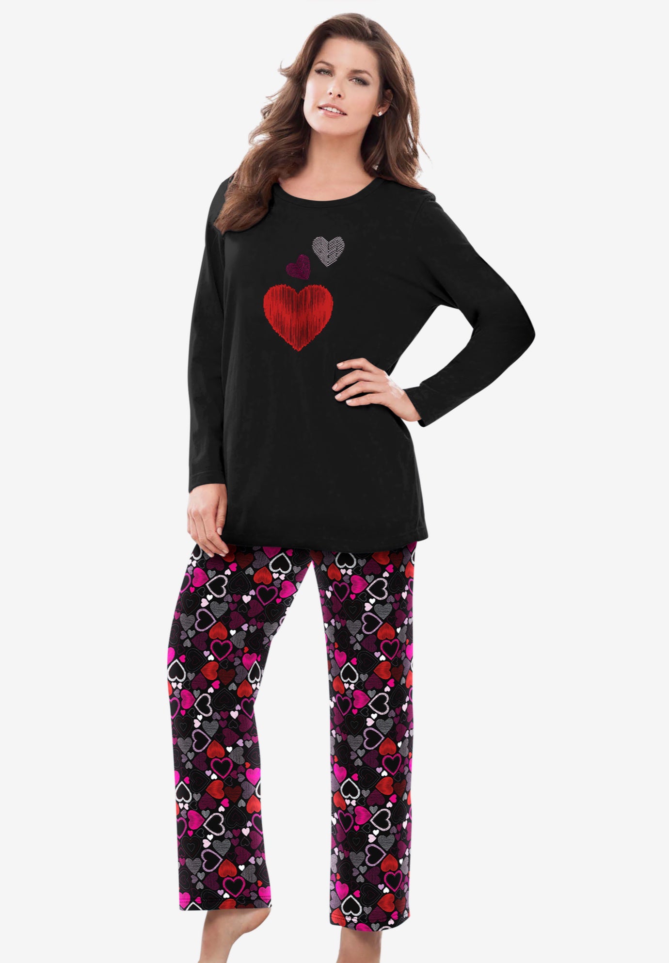 Long Sleeve Knit PJ Set image number 0