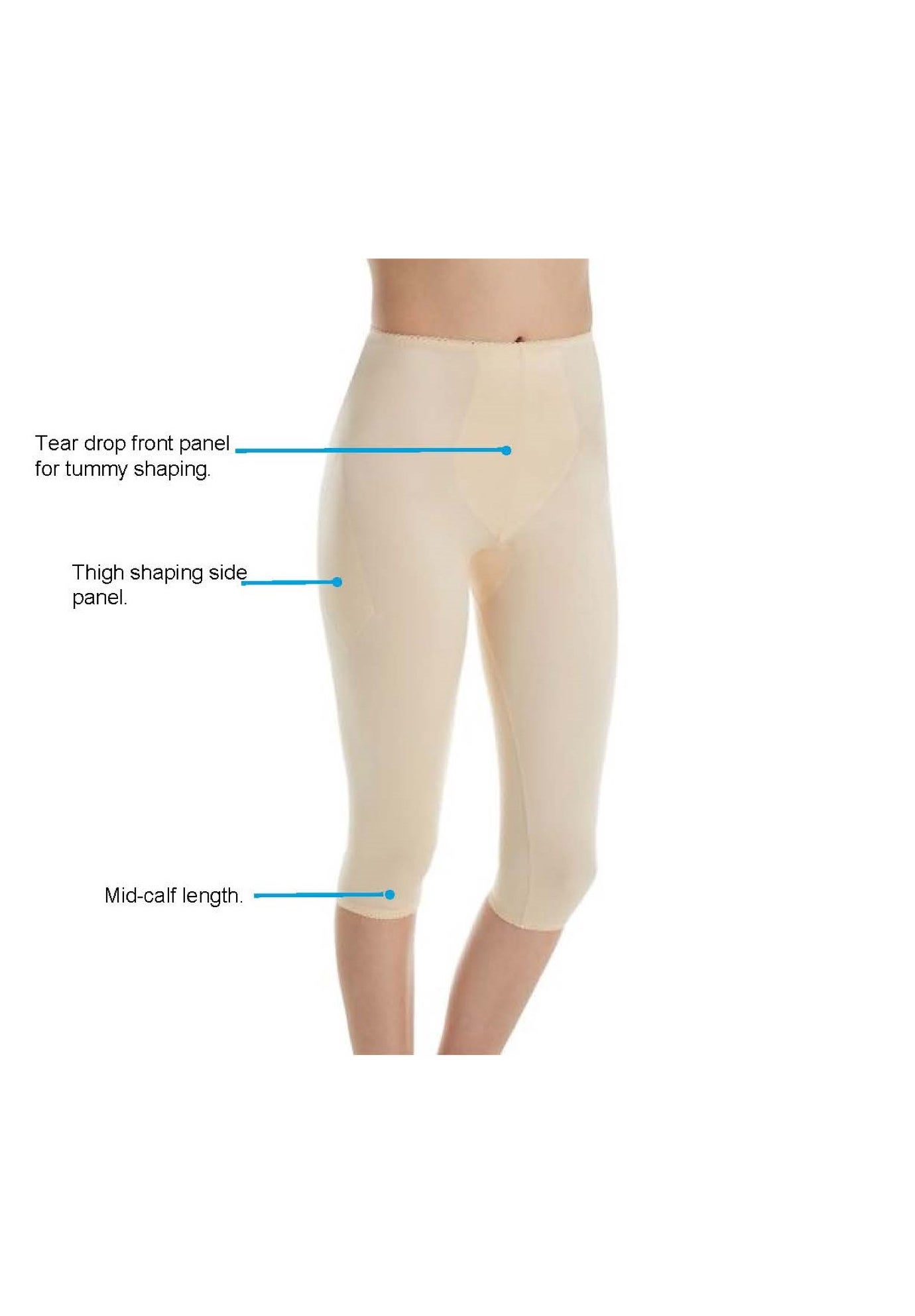 Rago® Light Control Capri Pant Liner 920 image number 4