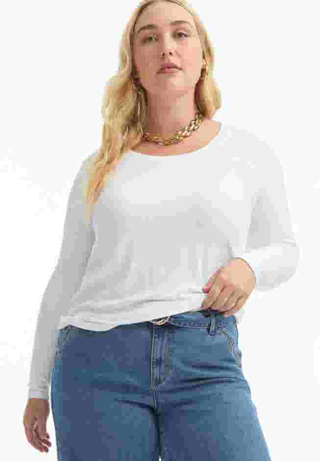 Ribbed Scoopneck Top image number 1