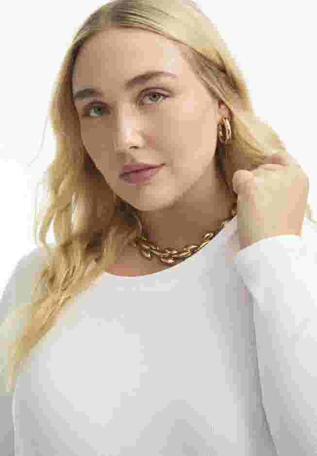 Ribbed Scoopneck Top image number 3