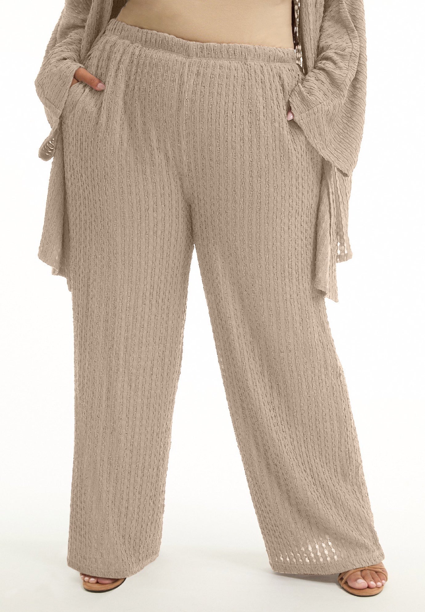 Knitted Pull-On Pants image number 2
