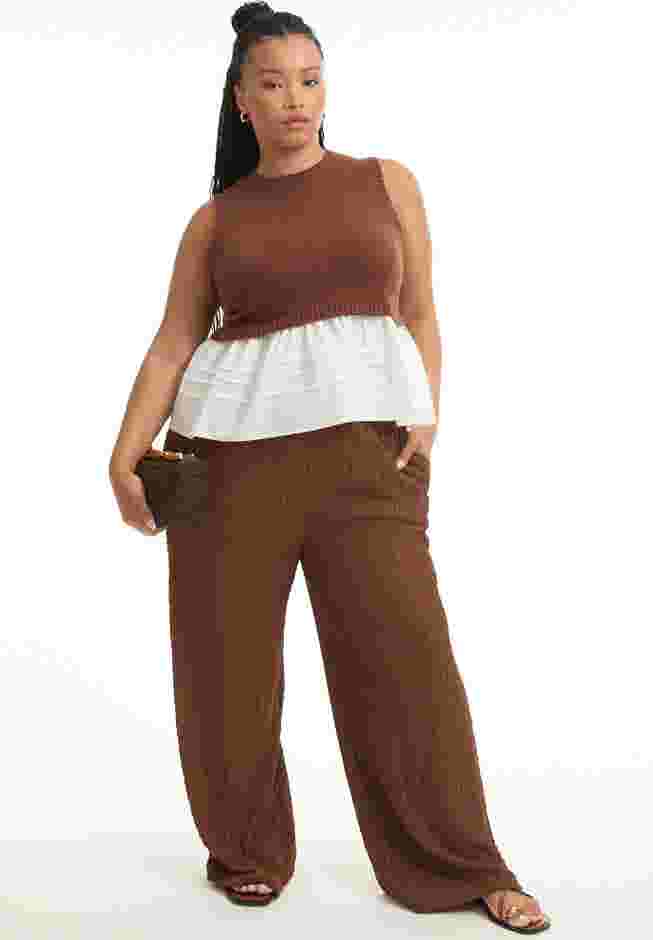 Knitted Pull-On Pants image number 0