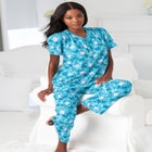 Floral Henley PJ Set image number null