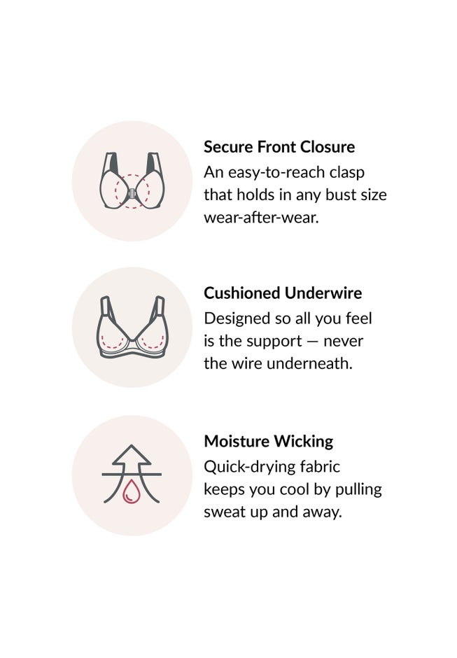 Wonderwire® Front-Close Underwire Bra 1245 image number 5