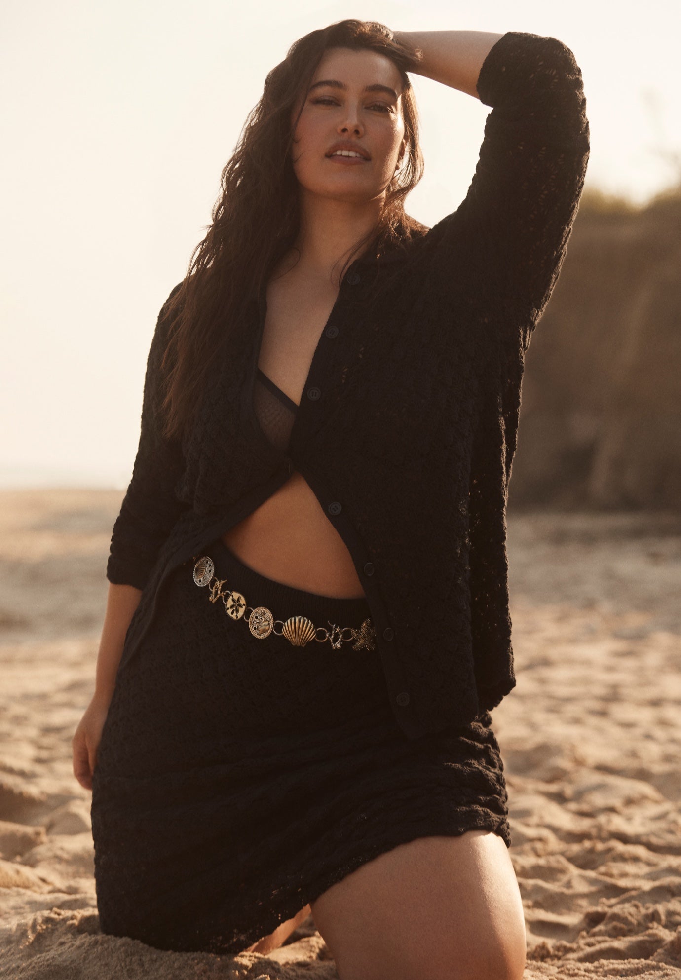 Crochet Button Down Shirt image number 0