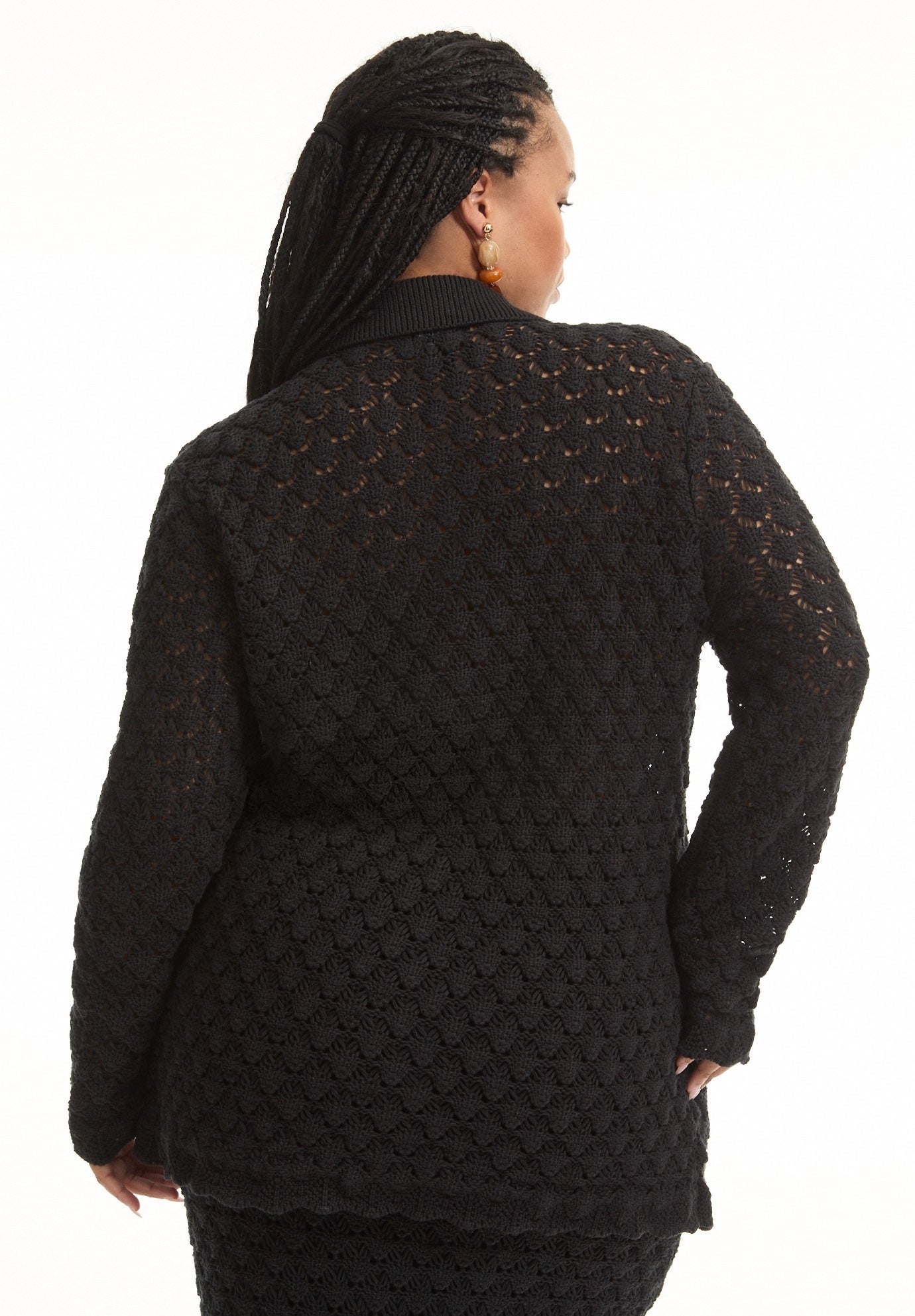 Crochet Button Down Shirt image number 3