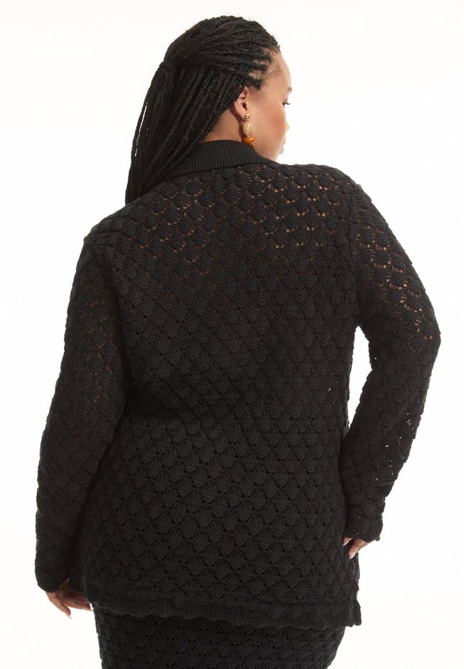 Crochet Button Down Shirt image number 3