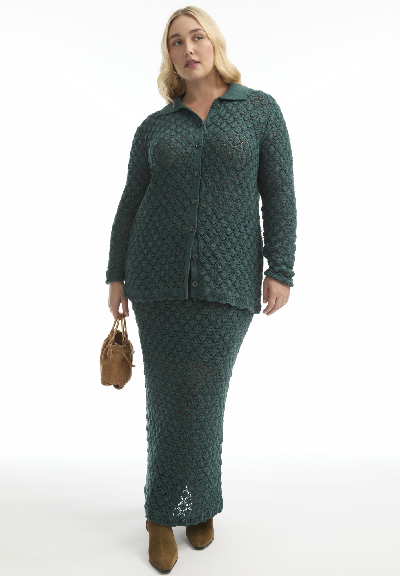 Crochet Button Down Shirt image number 0