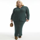 Crochet Button Down Shirt image number null