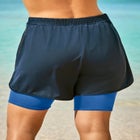 Swim Boardshort with Pop Color Inner Bike Short image number null