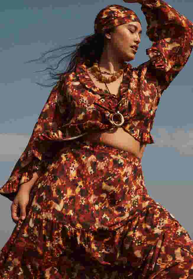 Ruffle Tie-Front Top image number 5