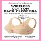 Cotton Back-Close Wireless Bra image number null