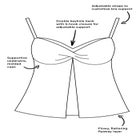 Faux Flyaway Crochet Underwire Tankini Top image number null