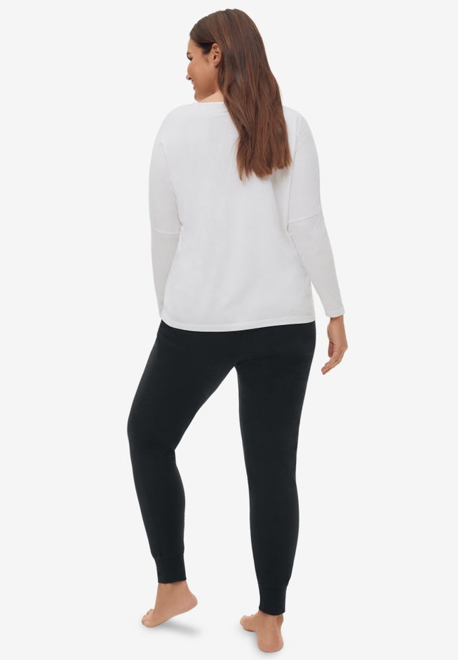 Cotton Spandex Jersey Jogger Sleep Pants image number 1