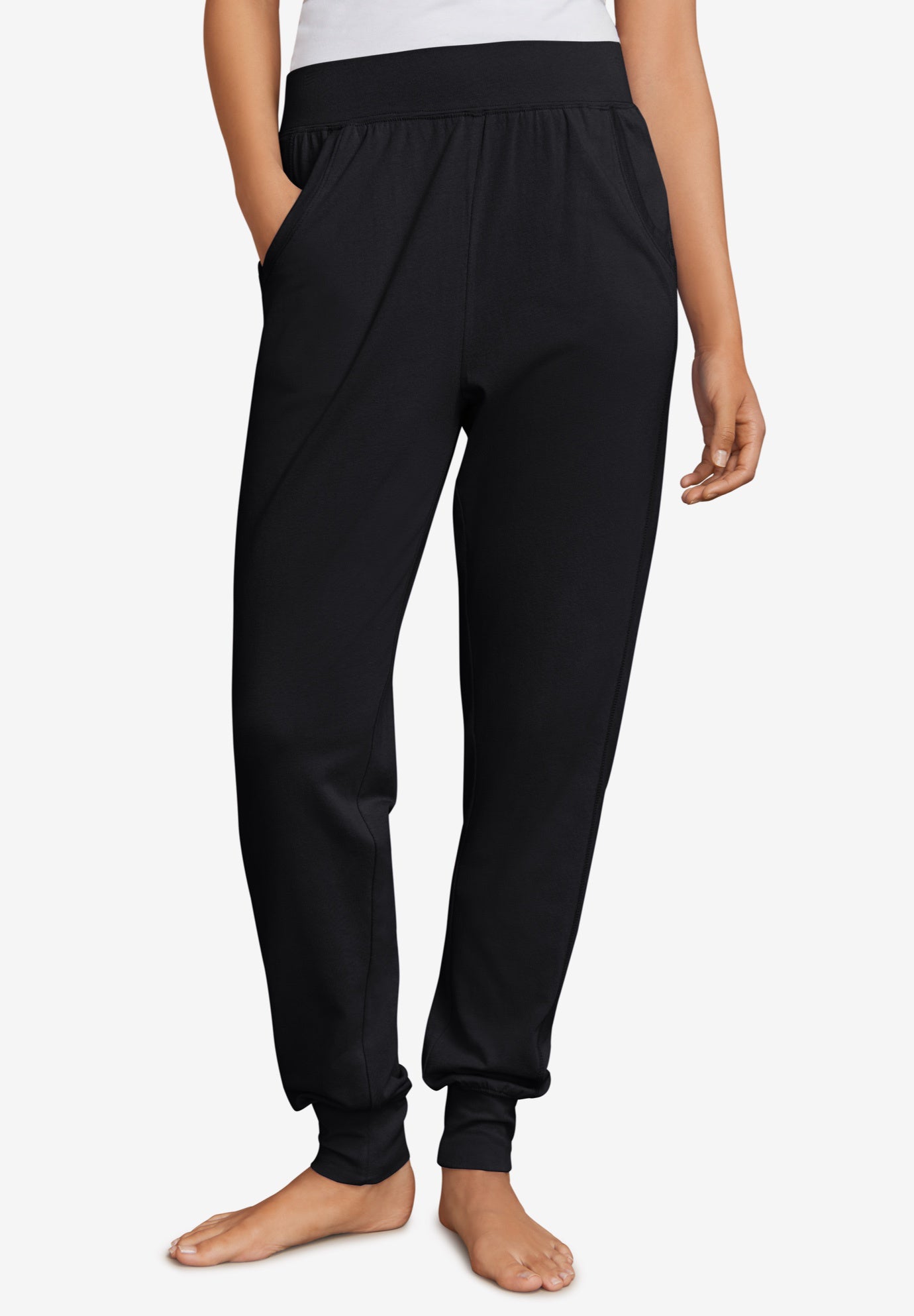 Cotton Spandex Jersey Jogger Sleep Pants image number 0