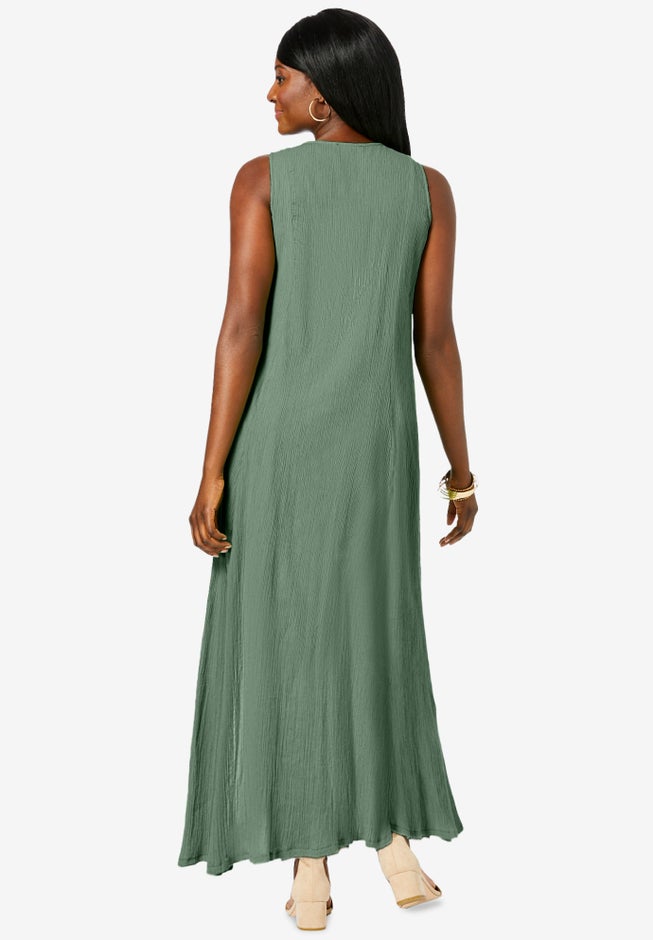 Button Down Gauze Dress image number 1