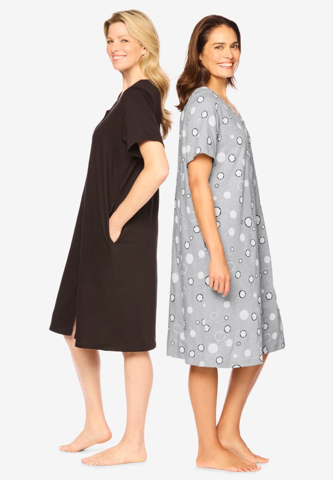 Dreams & Co&reg; 2-Pack Sleepshirt image number 2
