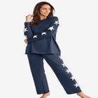 Dreams & Co&reg; Side Print Pajama Set image number null