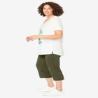 Two-Piece V-Neck Tunic & Capri Set image number null