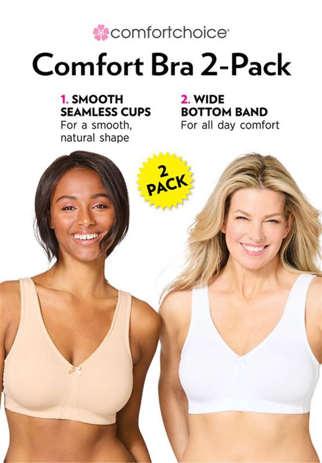 2-Pack Cotton Full Coverage Bra image number 1