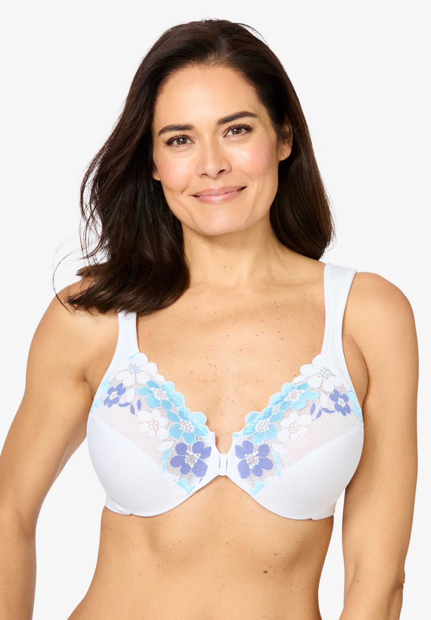 Glamorise&reg; Wonderwire&reg; Front-Close Cotton Underwire Bra 1241 image number 0