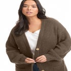 Midi-Length Button-Down Cardigan image number null