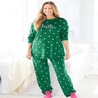 Dreams & Co. &reg; Velour Pajama with FREE Fuzzy Socks image number null