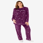 Dreams & Co. &reg; Velour Pajama with FREE Fuzzy Socks image number null