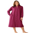 Only Necessities&reg; Fleece Snap-Front Robe image number null