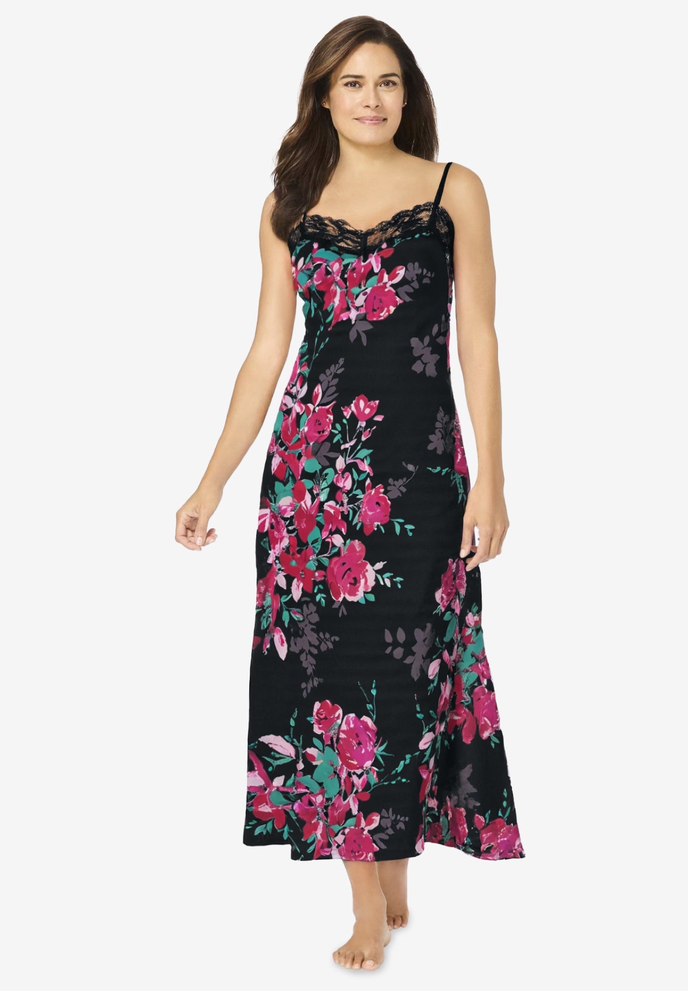 The Luxe Satin Long Peignoir Set image number 3