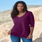 Ultimate Long Sleeve V Neck Tee image number null