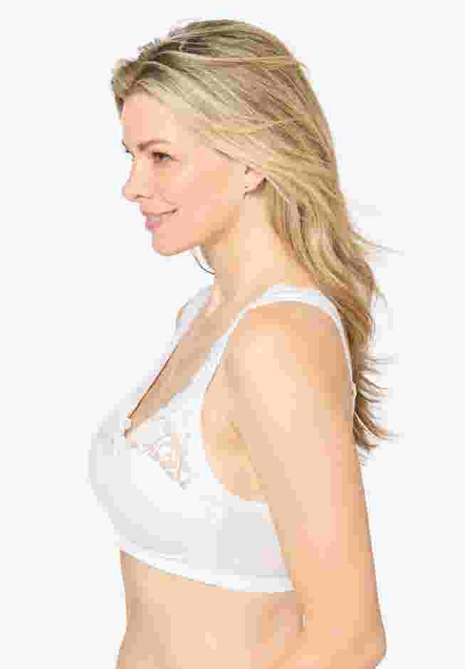 Front Close Wireless Gel Strap Bra image number 3