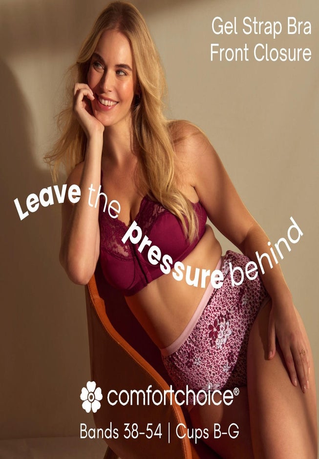 Front Close Wireless Gel Strap Bra image number 3