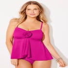 Rosette Bandeau Tankini Top image number null