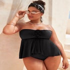 Rosette Bandeau Tankini Top image number null