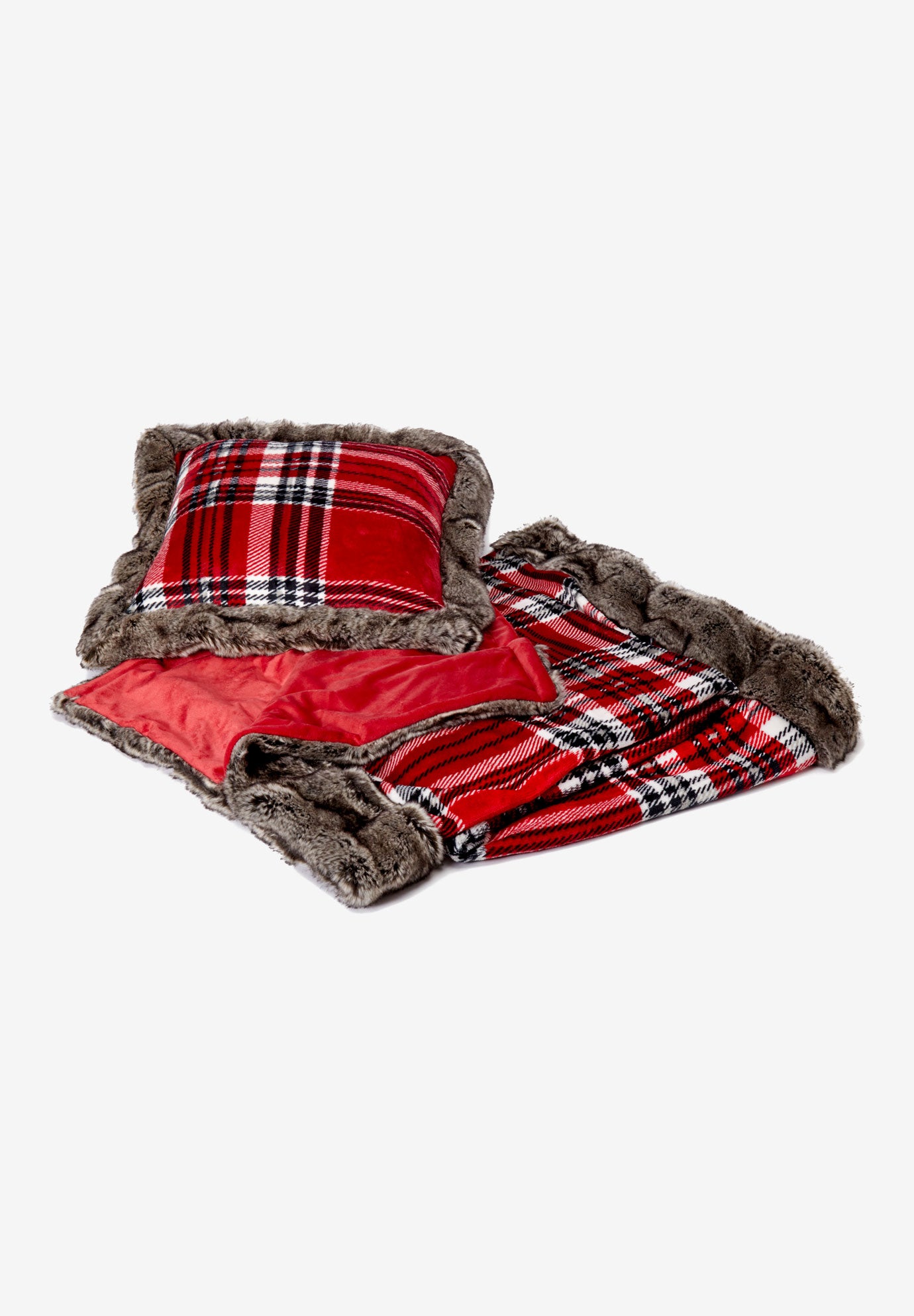 Plaid 2-Piece Pillow & Throw Set image number 1