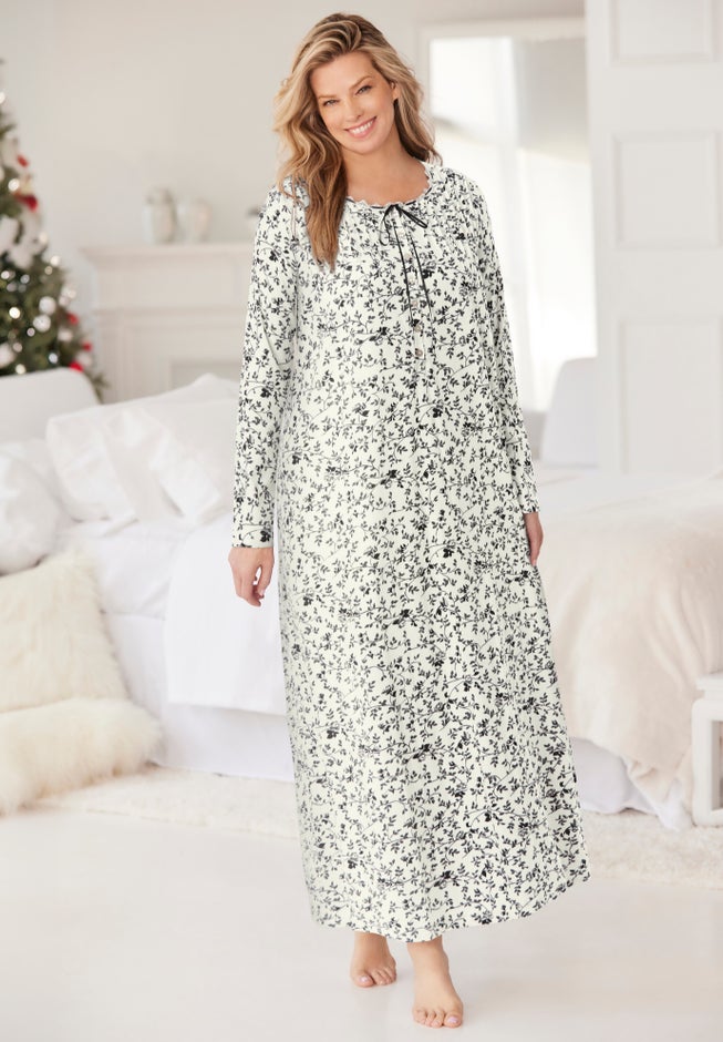 Floral Knit Gown  image number 6