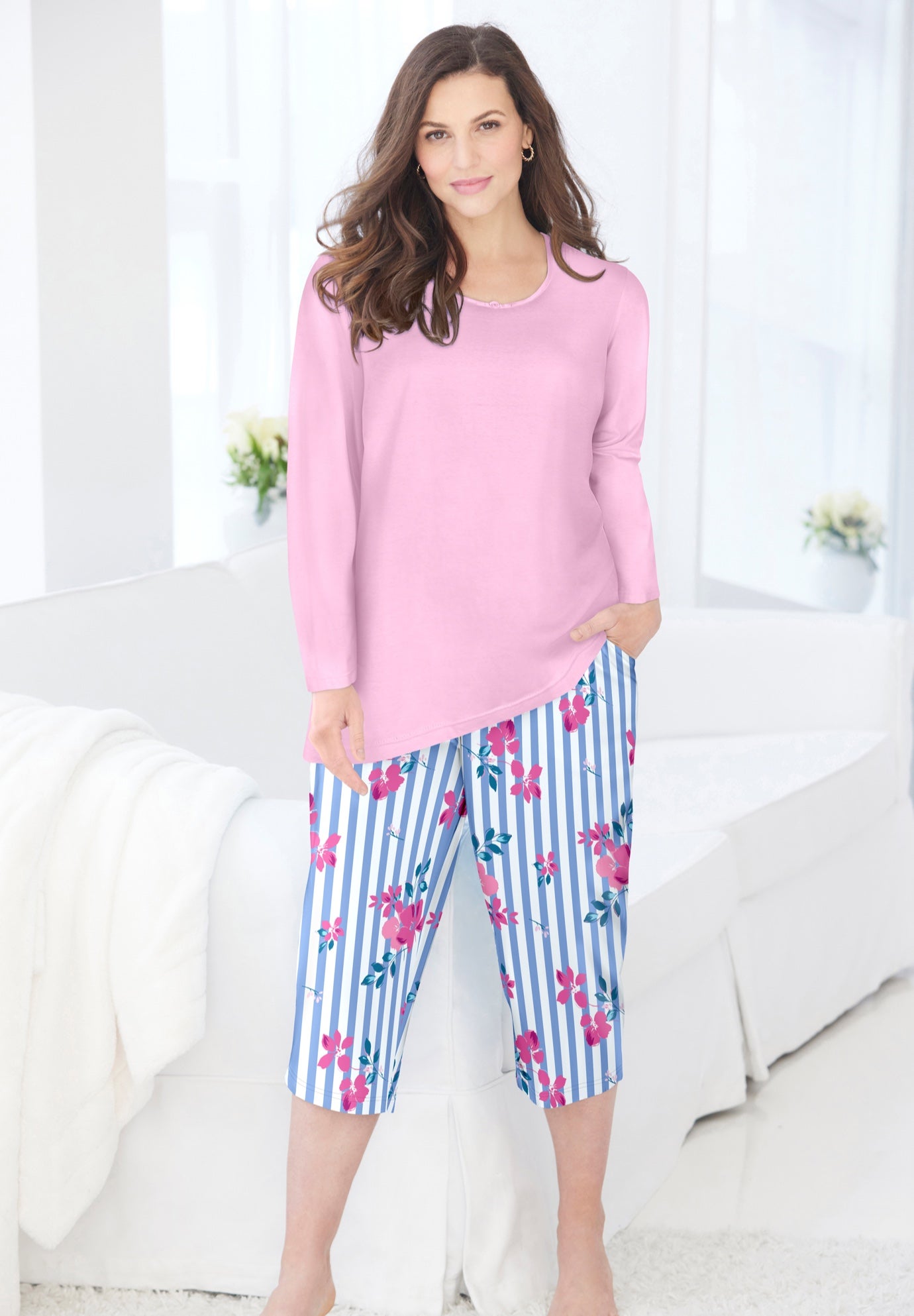 Knit Sleep Capri image number 6