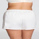 The Lace Panel Shorts - Recycled Satin image number null